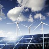 Wind Turbiine Solar Panels